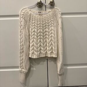 Free People Cable Knit Sweater
